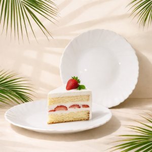 Тарелка AZ2025-403 HBQP60 d16см белая (96)