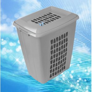 Корзина д/белья ПМ С701ПСЕР Молета 45.0л пепельно серая (5)